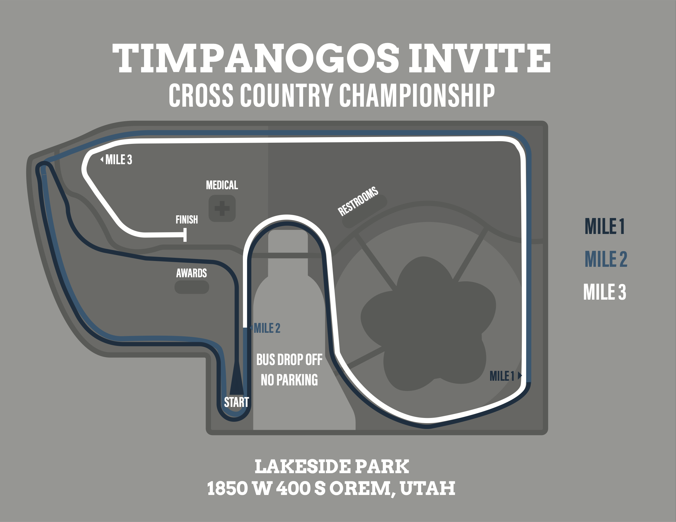Timpanogos Invitational Cross Country Course Map